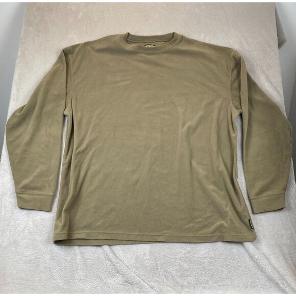 Guide Series Mens T-Shirt 3XLT Long Sleevele Fleece Pullover Outdoors Casual Tan - Picture 9 of 10